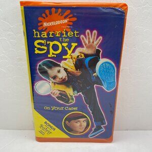 Vintage Nickelodeon Harriet The Spy VHS Tape Orange Clamshell Case Family Comedy